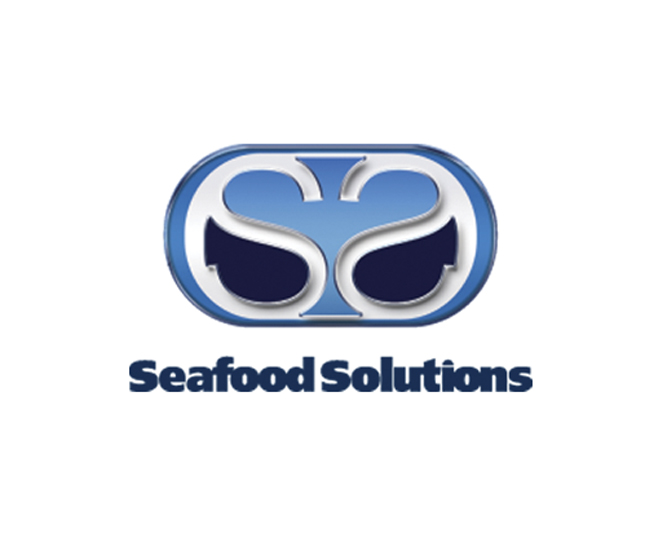 a logo design example designed for seafood solutions by damon merten from daedalus creative design in loas angeles