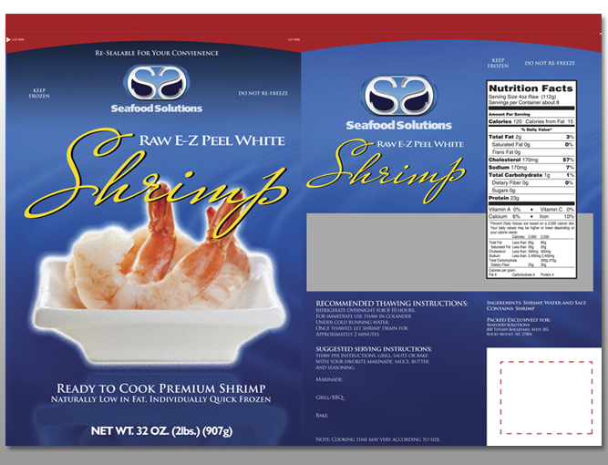 a package design example designed for seafood solutions by damon merten from daedalus creative design in loas angeles